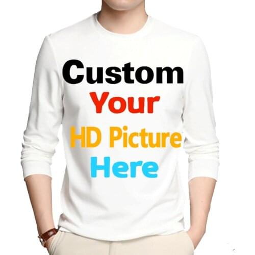 OGKB Customized Long-sleeve T Shirts Sumer Tops Women/men Personalized Custom Picture Tshirt Print 3D T-shirt Man Casual Tees