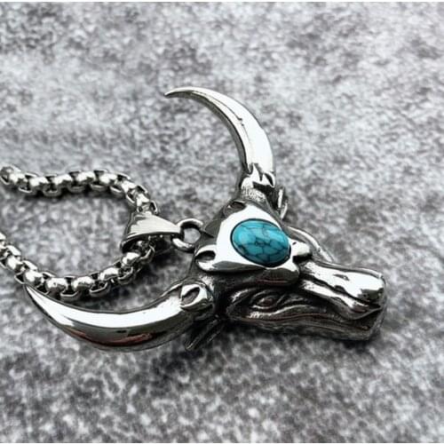 Cow Head Necklace Men Fashion Necklace Personality Necklace Men Fashion Jewelry New Necklace 2020 Necklaces for Men