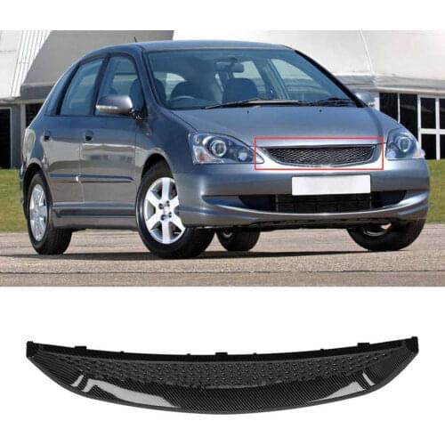Car mirror protect Car Mirror Front Bumper Mesh Grille Carbon Fiber Style Grill Fit for Honda Civic 2/4 Door 2001-2003 car
