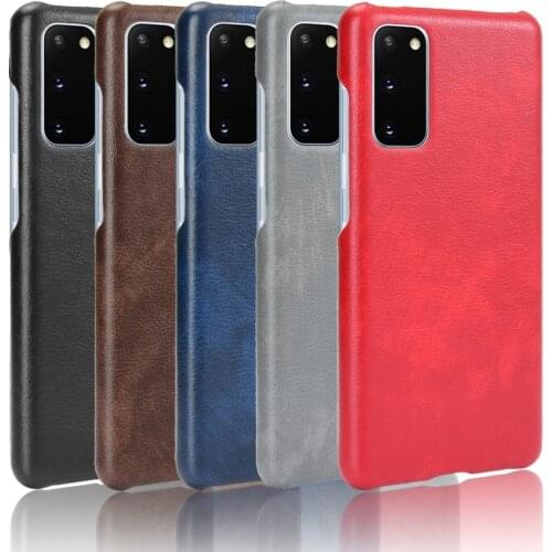Precise Cutout Litchi Leather Skin Cover for Samsung Galaxy S20 FE A21S A31 A51 A71 A81 A91 M31s S10 Note 20 Shock Proof Cases
