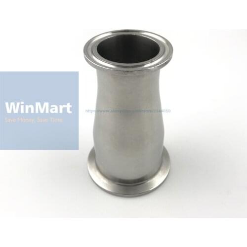 2" 51mm Tri Clamp Turn to 4" 102mm Tri Clamp Reducer 304 Stainless Steel Sanitary Pipe Fitting Connector For Homebrew