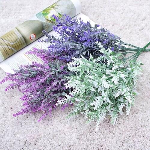 1pc lavender artificial flower branch home hotel decoration floral arrangement ornament wedding photography props
