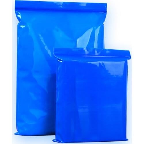 100pcs/lot blue color Self Sealing Plastic Bags, small plastic ziplock bags Premium Poly Flat Red Plastic Zip Lock Pouches