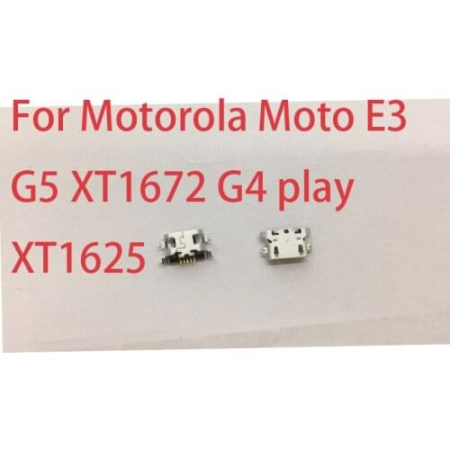 100pcs USB Charging Charger Port Plug Dock Connector Socket For Motorola Moto E3 G5 XT1672 G4 play XT1625
