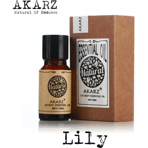 AKARZ Lily Oil for Diffuser Solubility Handmade DIY Soap Scents Candle Scents Superior Quality Perfume Oil