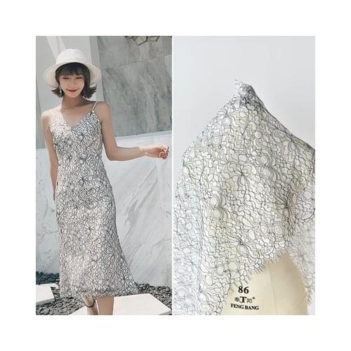 Openwork embroidered lace fabric soft close-fitting handmade diy material clothing cuff eyelash Accessories