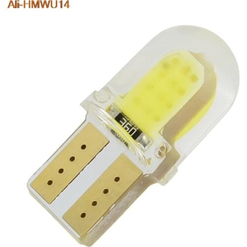 White 10Pcs Car 3W COB LED Light/Car Wide Light/T10 Door Light Silicone Case