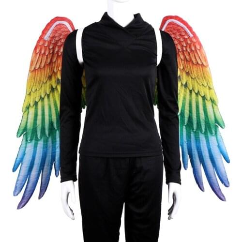 Halloween Non-Woven 3D Angel Devil Wing Mardi Gras Theme Party Cosplay Accessories Feather Wing Costume Decor