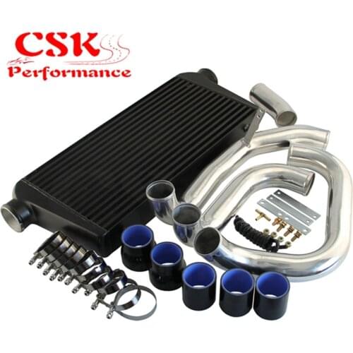 FMIC Intercooler w/ Pipe Piping Kit For Nissan Skyline R32 R33 R34 GTST RB20 RB25DET 93-98 Blue / Black /Red