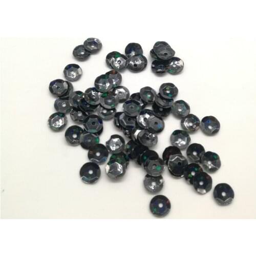 30g 8mm Round Cup Crystal Transparent Black Loose Sequins Sewing Clothes Garment Wedding Craft Women DIY Bag Nail Accessories