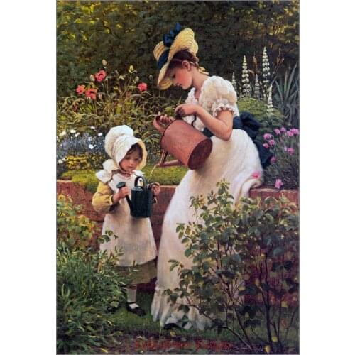 Needlework for embroidery DIY DMC High Quality - Counted Cross Stitch Kits 14 ct Oil painting - The Young Gardener