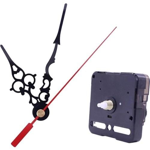 Set Red Second Hand Quartz Clock Movement DIY Mechanism DIY Repair Parts