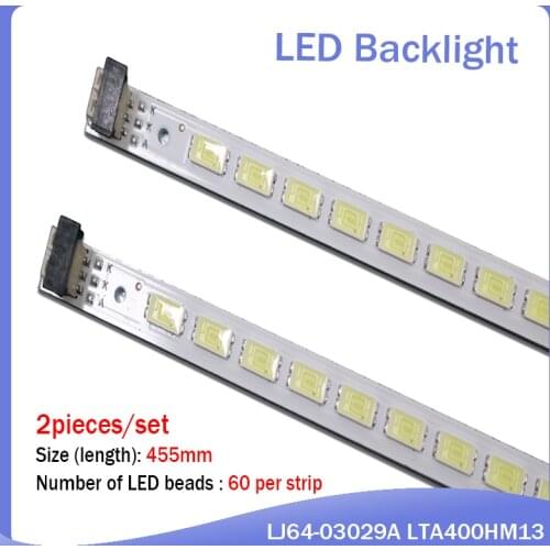 100%new L40F3200B 40-DOWN LJ64-03029A LTA400HM13 backlight 1piece=60LED 455MM 2pieces/lot Free shipping