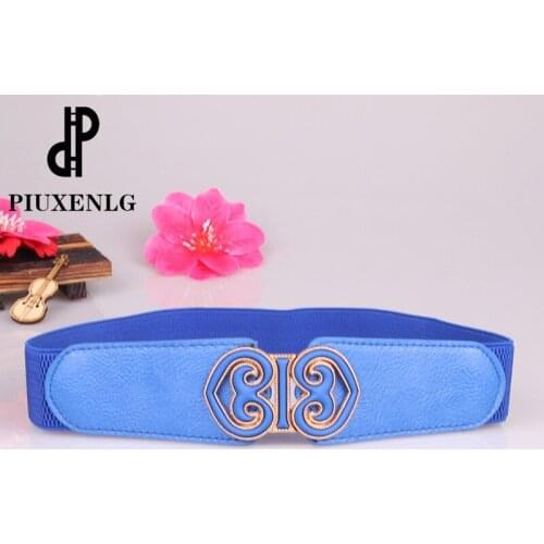 New Wild Belt Faux Leather Retro Buckle Elastic Thin Belt Minimalist Design Leather Belt Decorative Belt Trendy Fashion WomenS