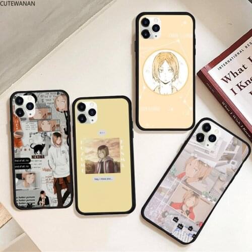 Anime Kenma Kozume Of Haikyuu Phone Case Rubber for iPhone 11 pro XS MAX 8 7 6 6S Plus X 5S SE 2020 XR case