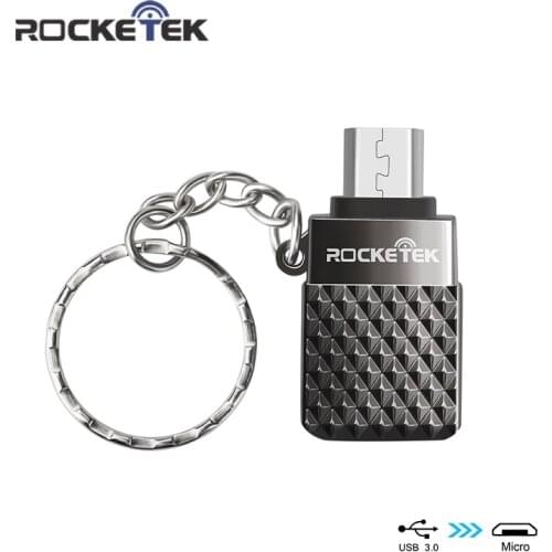 Rocketek Micro to USB OTG Adapter Aluminum accessories Male Converter for Samsung Xiaomi LG Huawei Android Mobile Cell Phone