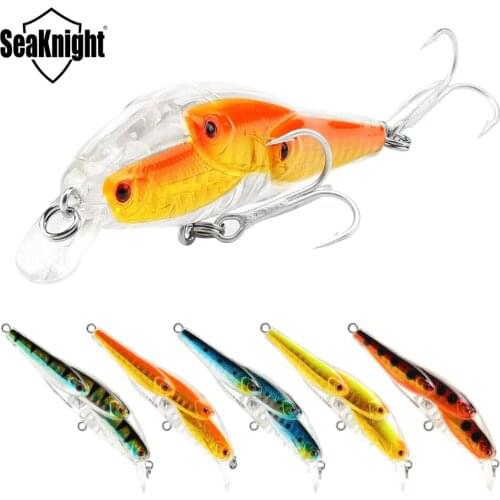 SeaKnight Minnow SK037 Fishing Lure 10.2g 78mm 5 Colors Fishing Lure With Powerful VMC Hook Lures Fishing Tackle For Saltwater