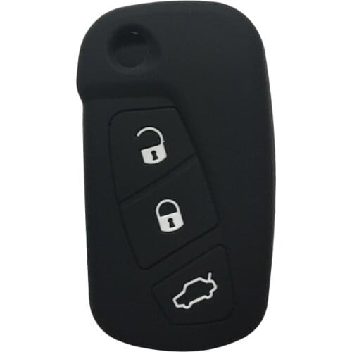 For Ford Fusion Key Case Silicone Car Key Cover for Ford Mondeo Mk4 KA Street ka Vehicles New Model 2008-2016 Key Cover Case Fob