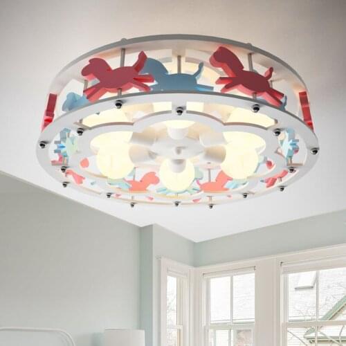 New Trojan LED Ceiling Lights Boys and Girls Princess Childrens Room lamp Bedroom Light Fixtures Creative Cartoon Lighting