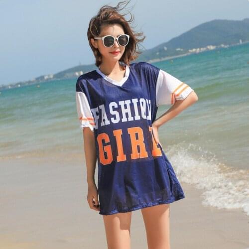 Tankini Swimwear For Teens High Waist Swimsuit Bikini Shorts Korean Three Swim High Waisted Korea Separate Trendy Girls Lycra