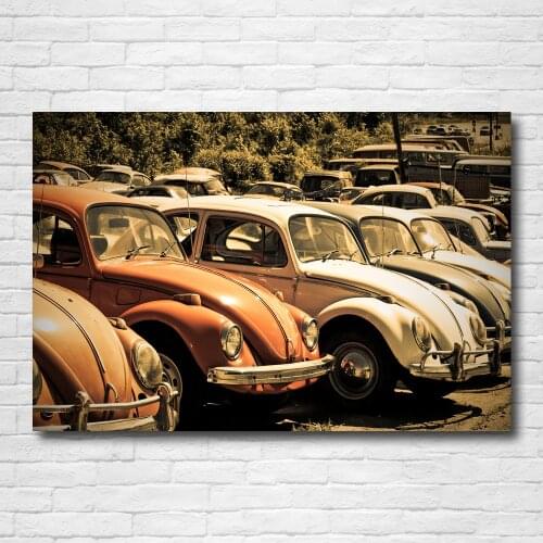 Old Car beetle Retro Car Vintage Posters and Prints Canvas Wall Art Modern Painting for Home Decor