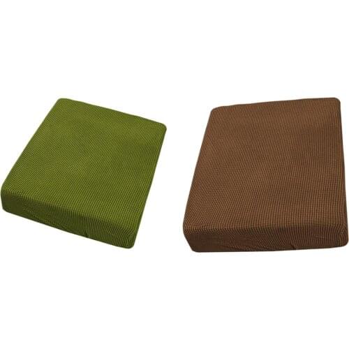 High Stretch Sofa Seat Cushion Covers Chair Slipcover Patio Couch Cushion Replace Cover Protector for 1/2/3/4 Sofa Seat Cushions