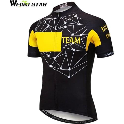 Weimostar 2018 Bike Team Racing Cycling Jersey Men Summer Downhill Cycling Clothing Breathable MTB Bicycle Jersey Shirt Ciclismo