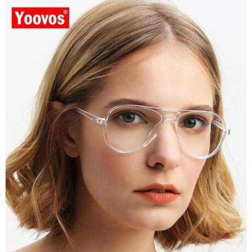 Yoovus 2021 Glasses Women Classic Glasses Frame For Men/Women Retro Vintage Eyeglasses Brand Designer Glasses Gafas De Mujer