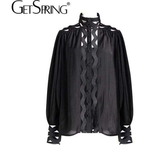 Yuerwang Stand-up Collar Blouses