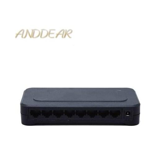 10 / 100mbps RJ45 8 Port Fast Ethernet Switch Lan Hub US EU Plug 5v Adapter Power Supply Network Switch