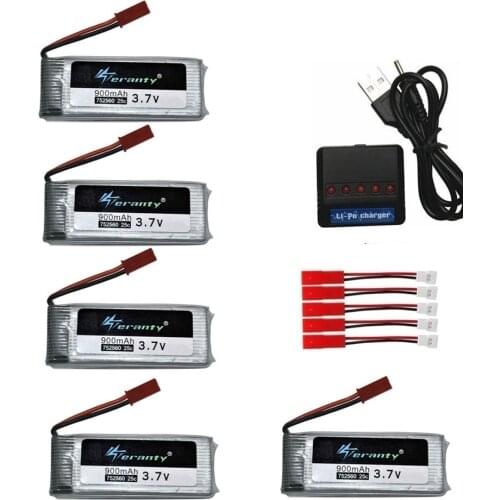 3.7V 900mah lipo Battery Charger For Syma X5 X5C X5SC X5SW 8807 8807W A6 A6W M68 Rc Quadcopter Spare Parts Accessories Rc Drones