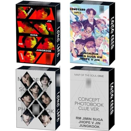 30pcs Kpop Bangtan Boys New Album BUTTER Lomo Small Card Set All Styles Collective Blessing Favorites Photocard Poster