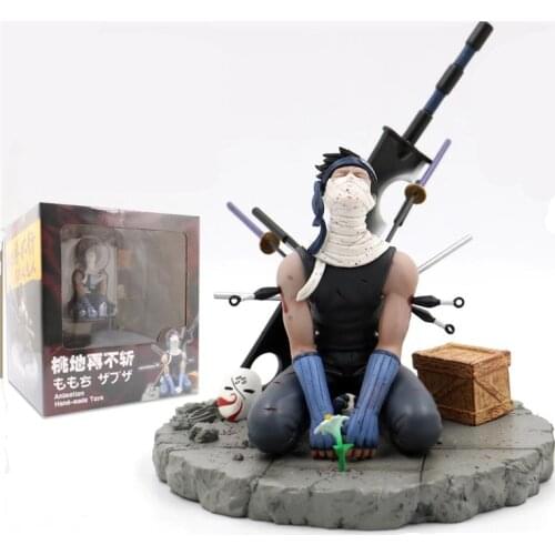 Anime Model Naruto Shippuden Itachi Momochi Zabuza Death Shape GK 15cm PVC Action Figure Statue Collectible Toy