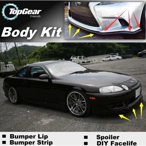 For TOYOTA Soarer Z30 Z40 For Lexus SC Bumper Lip / Front Spoiler Deflector For TG Fans Car View Tuning / Body Kit / Strip Skirt