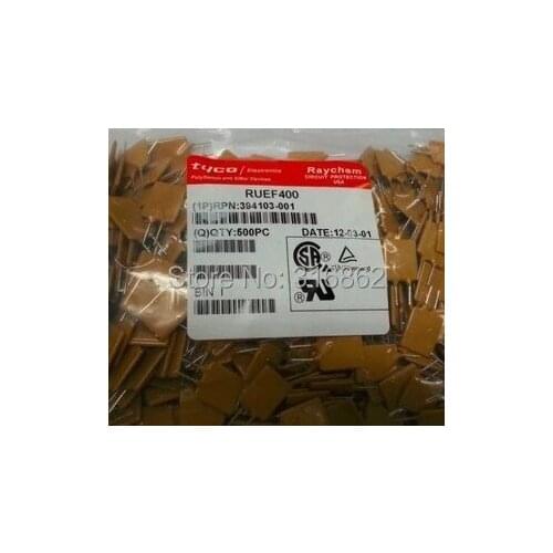 Free Shipping 50pcs/LOT PPTC Resettable Fuses 30V 4A RUEF400 PPTC (Polymeric PPTC) PolySwitch