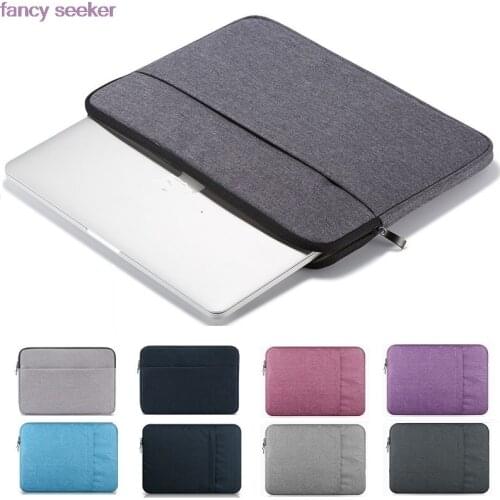 Brand Waterproof Laptop Bag 11,12",13",14",15,15.6",Sleeve Case For Macbook Air Pro Retina 13.3,15.4 Notebook PC, Dropship