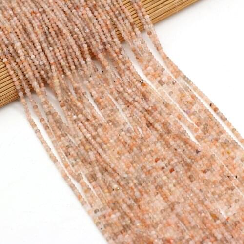 Beads Natural Semi-Precious Stone Section Beaded Lady Charm Color Moonlight Beads for Jewelry Making Beadwork DIY Bracelet 3x2mm