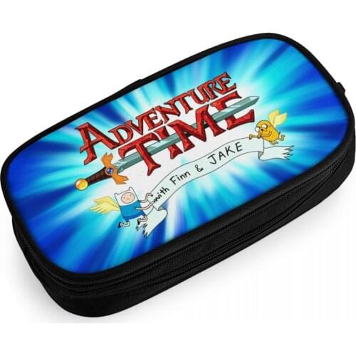 Finn Adventure Time Pencil Case Children School Supplies Pen bag Student kids birthday gift Pen Bag Adventure Time Pencil Pouch