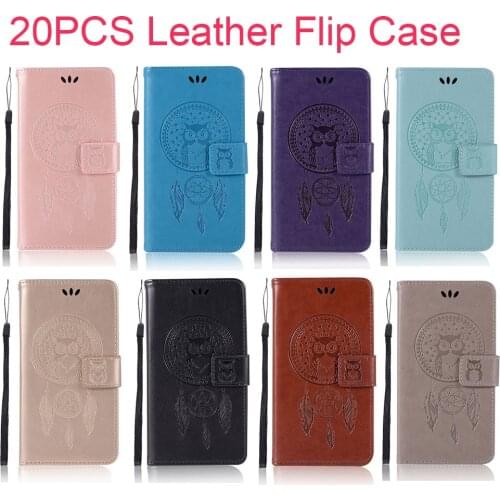 20PCS Leather Flip Case for A51 A71 A3 A5 A7 A9 A6 A8 Plus 2018 J2 Pro J4 J6 J8 J3 J5 Prime J7 Duo 2017 Cover