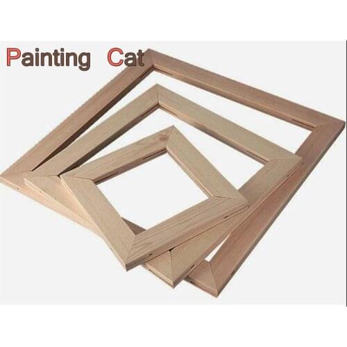 Wood Frame For Canvas Painting Picture Factory Provide DIY Wall Photo /Poster / Family /Art Wooden Wedding Frame Home Decor