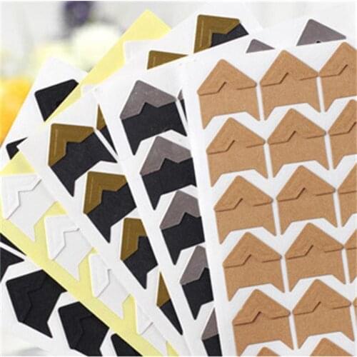 Photo paper sticker kraft paper decoration DIY corner pat album album corner paste