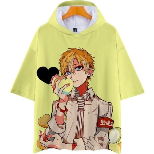 Toilet-bound Jibaku Shounen Hanako kun Nene Yashiro 3D Printed T-shirt Tees Cosplay Costume Short Sleeve Tshirt Streetwear