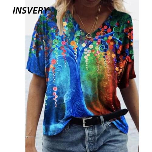 INSVERY Short Sleeve Women's T-Shirts