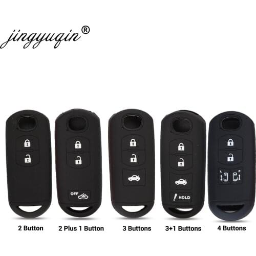 Jingyuqin 30pcs Silicone Car Key Cover Remote For MAZDA 2 3 5 6 CX-3 CX-5 CX-7 CX-9 Speed Miata MX5 Fob Case 2 3 4 Button