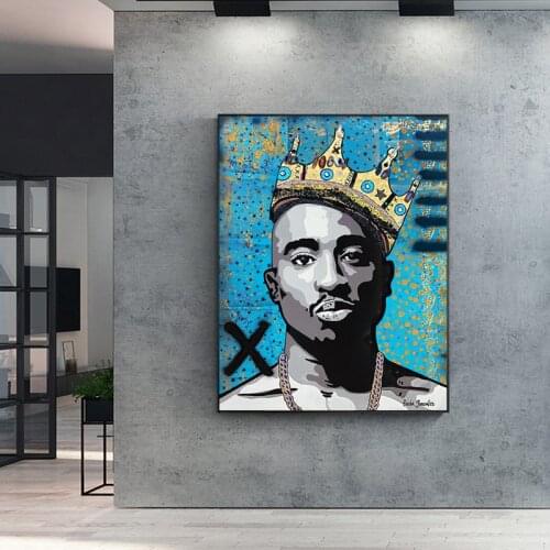 Canvas Painting Rapper Star Poster Hip Hop Art Painting Moder Wall Decor Posters Wall Pictures for Home Design No Frame