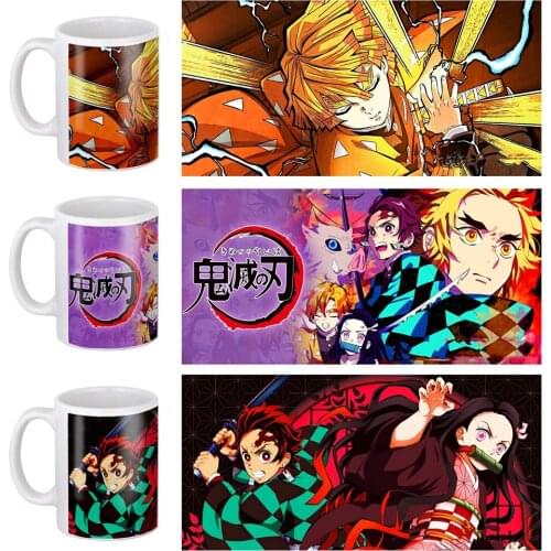 2022 New Demon Slayer Coffee Mugs 11oz Summer Ceramic Anime Milk Cup Friends Birthday GIft Mug