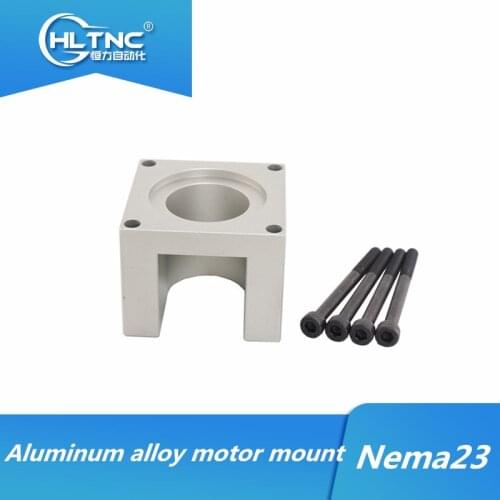 Nema23 stepper motor mount 1 pcs Aluminum alloy Nema23 motor mount with screws motor bracket engines bracket for CNC part