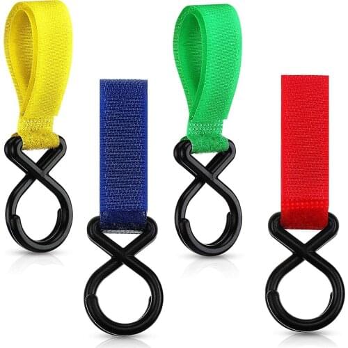 1/2pcs Plastic Baby Car Carriage Hook Magic Stick for Hanger Hanging Strap DIY Baby Carriage Accessories