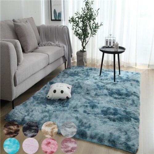 Soft Plush Floor Carpet Faux Fur Area Rug Non-slip Floor Mats Different Sizes For Living Room Bedroom Home