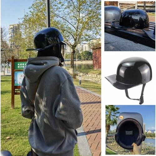 2021 New Motorcycle Helmet Retro Helmet Motorcycle Full Face Baseball Cap Helmet Accessories Motorcycle Helmet Black Half Helmet